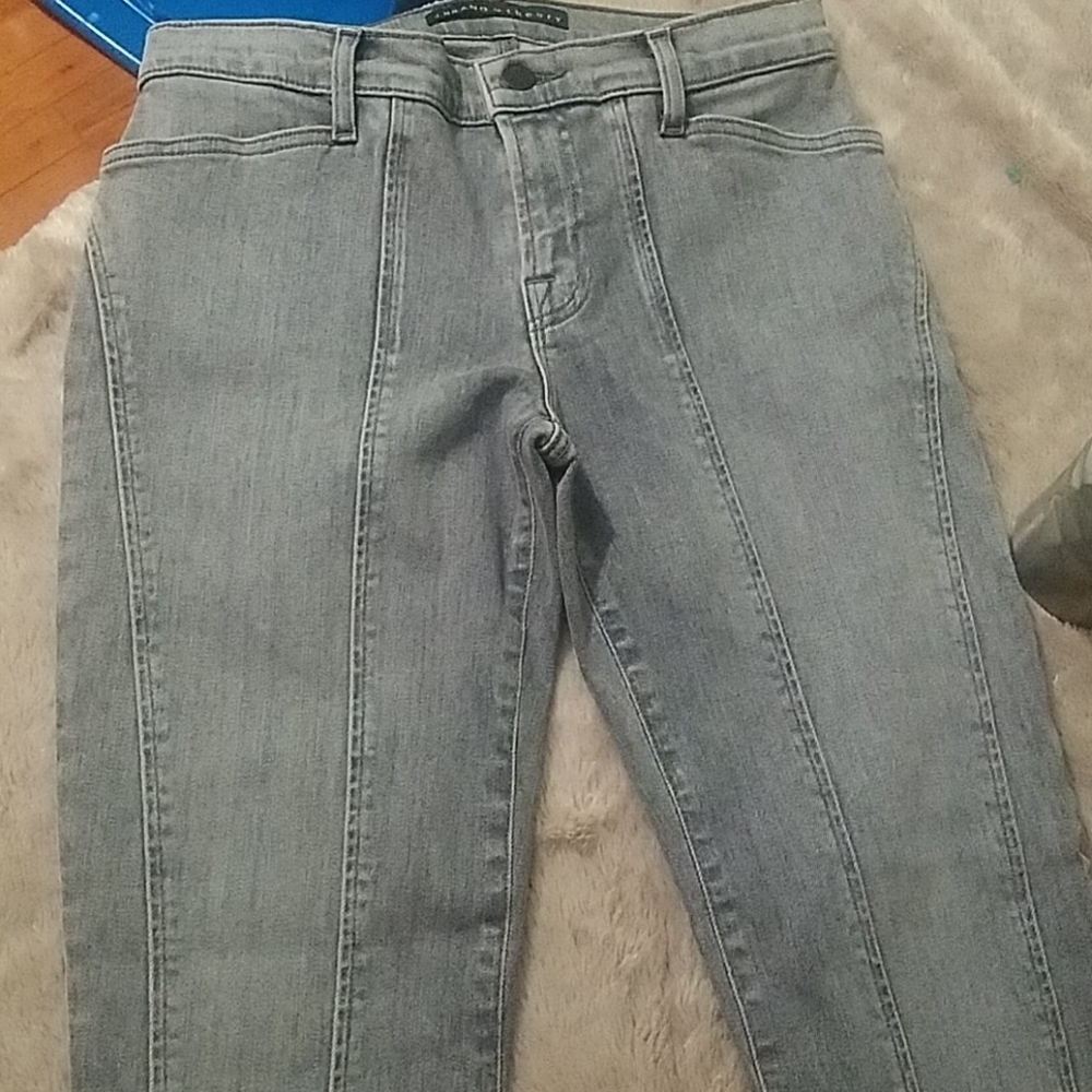 Runway sample for J BRAND collab with THEORY IAN DOVE/LT GREY SKINNY SZ26